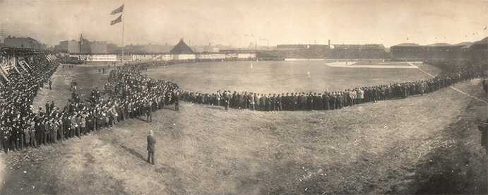 New York Highlanders at Boston Americans, October 8, 1904