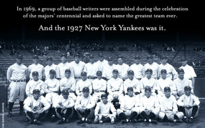 Team photo of 1927 New York Yankees