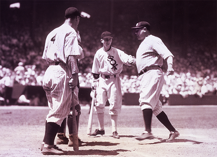 Babe Ruth homering in the first All-Star Game