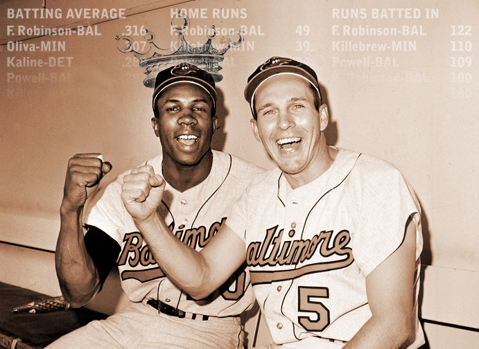 Frank Robinson and Brooks Robinson