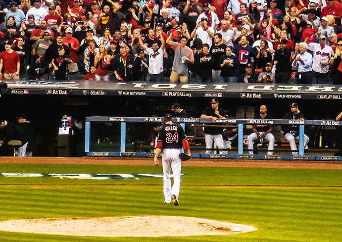 Chicago Cubs outfielder BEN ZOBRIST holds up his MVP trophy - Gold Medal  Impressions