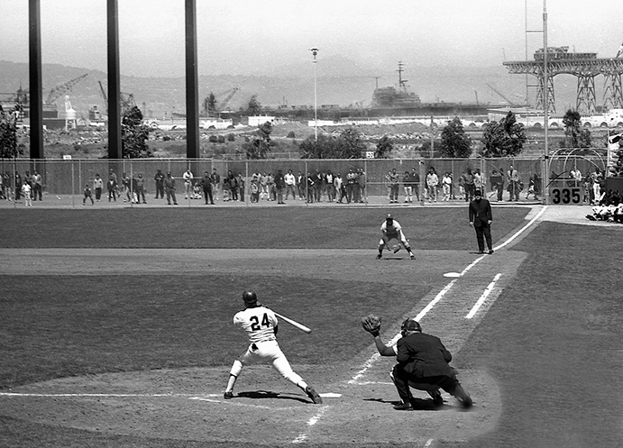 Willie Mays at Candlestick Park, 1965