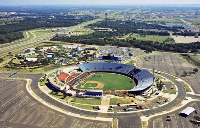 Minimalist Arlington Stadium Texas Rangers - S. Preston – S