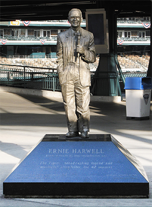 Ernie Harwell Statue at Comerica Park