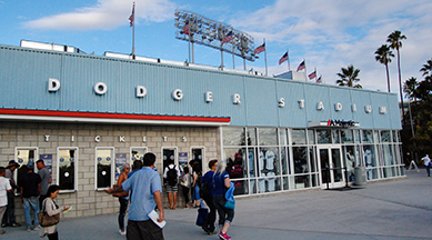 LOS ANGELES DODGERS STADIUM RETIRED NUMBERS PHOTO POSTER TICKET JERSEY BAT  BALL