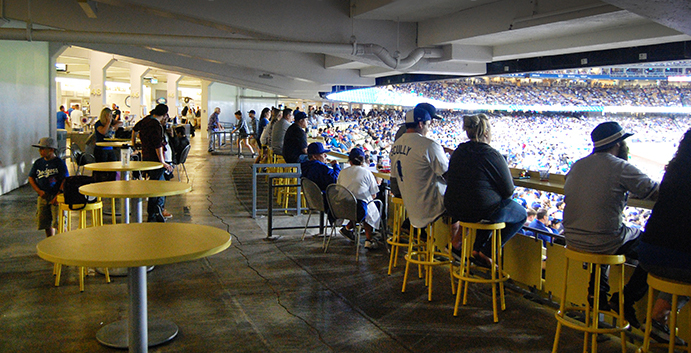 Wider Concourse at Dodger Stadium