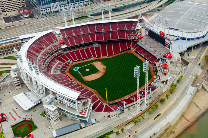 Great American Ball Park Aerial