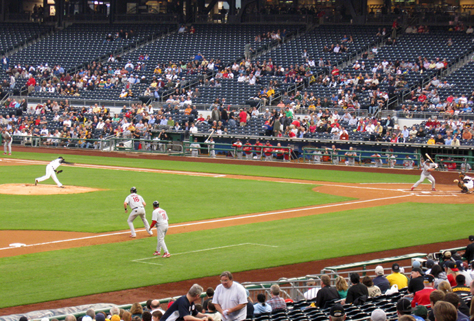 Small crowd at PNC Park, 2008