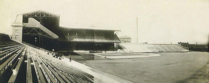 This park, once known as Shibe Park, then renamed to Connie Mack Stadium,  hosted the (formerly known) Philadelphia Athletics and later, the Philadelphia  Phillies, as well as the Philadelphia Eagles, from 1909