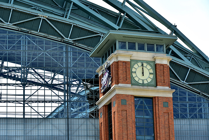 American Family Field Clock Tower and Roof