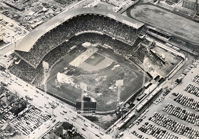 Aerial of Municipal Stadium in Kansas City