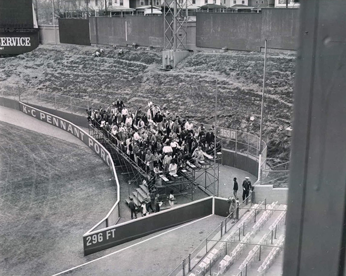 Pennant Porch at Kansas City's Municipal Stadium, 1964