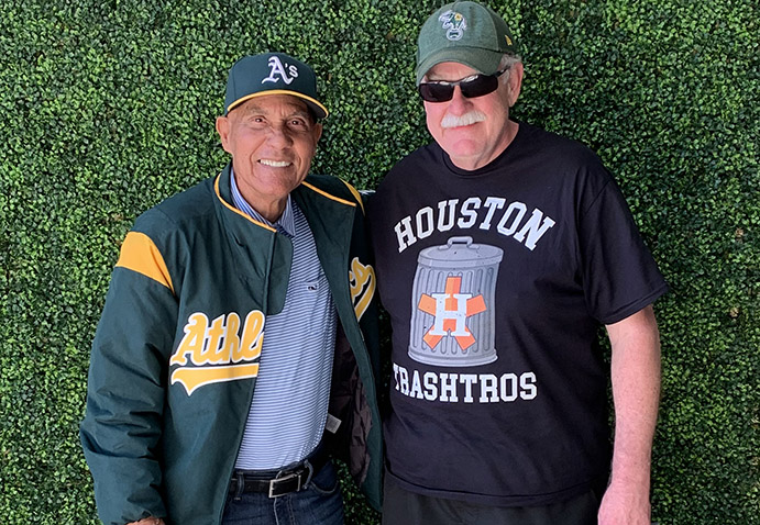 Ed Attanasio with Bert Campaneris