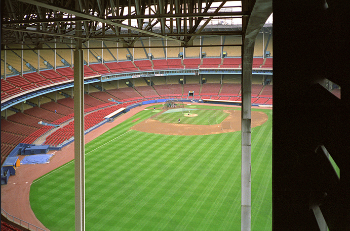Cleveland Municipal Stadium from Upper RF Stands