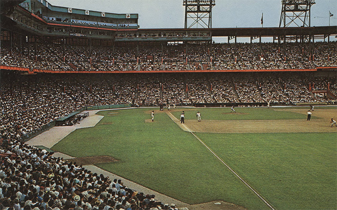 Busch Stadium during the 1950s