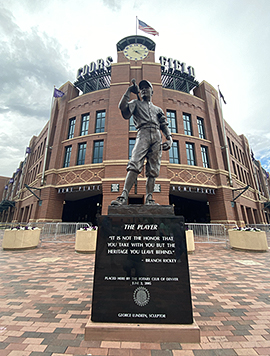 Main entrance to Coors Field