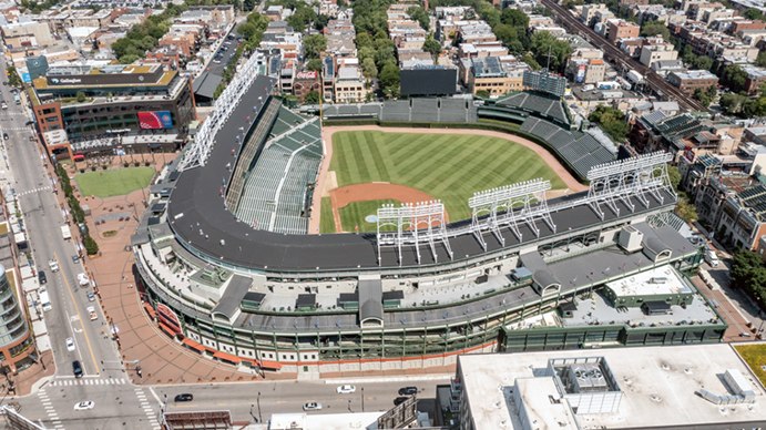 Wrigley Field aerial